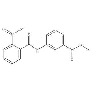 Methyl-3-[(2-nitrobenzoyl)amino]benzoate结构式