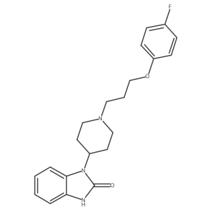 1-{1-[3-(4-fluorophenoxy)propyl]piperidin-4-yl}-2,3-dihydro-1H-1,3-benzodiazol-2-one结构式