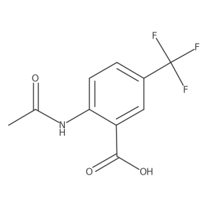 2-Acetamido-5-(trifluoromethyl)benzoic acid Structure