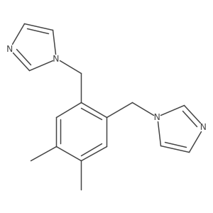 1,1a(2)-[(4,5-Dimethyl-1,2-phenylene)bis(methylene)]bis[1H-imidazole]结构式