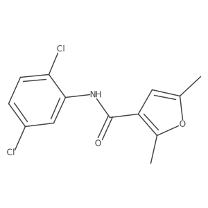 N-(2,5-dichlorophenyl)-2,5-dimethylfuran-3-carboxamide结构式