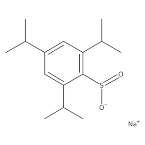 Sodium 2,4,6-tris(propan-2-yl)benzene-1-sulfinate Structure