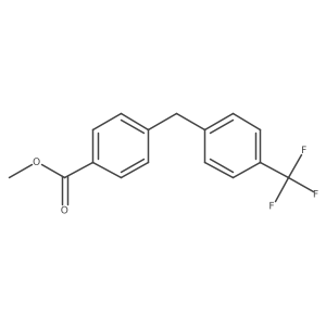 Methyl 4-(4-(trifluoromethyl)benzyl)benzoate结构式