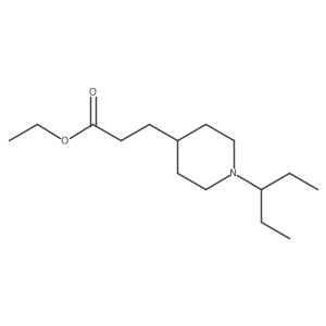 Ethyl 3-(1-(pentan-3-yl)piperidin-4-yl)propanoate结构式