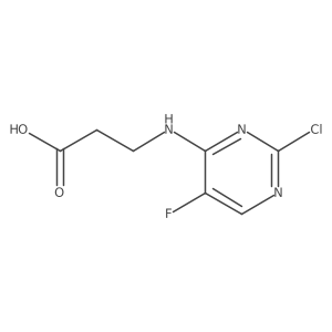 N-(2-chloro-5-fluoropyrimidin-4-yl)-beta-alanine Structure