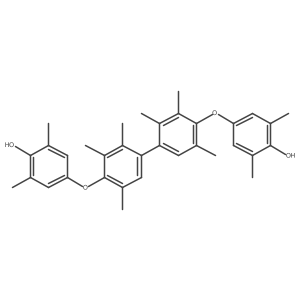 Poly[oxy(2,6-dimethyl-1,4-phenylene)], I,Ia(2)-[(2,2a(2),3,3a(2),5,5a(2)-hexamethyl[1,1a(2)-biphenyl]-4,4a(2)-diyl)bis(oxy)]bis[I+/--hydro-结构式