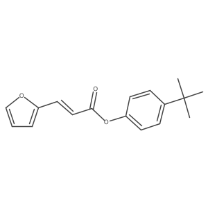 4-(tert-Butyl)phenyl 3-(furan-2-yl)acrylate Structure