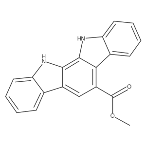Methyl 11,12-dihydroindolo[2,3-a]carbazole-5-carboxylate结构式
