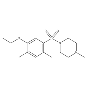 1-(5-Ethoxy-2,4-dimethylbenzenesulfonyl)-4-methylpiperazine Structure