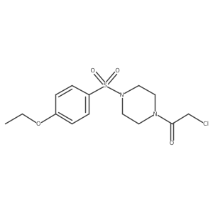 2-Chloro-1-[4-(4-ethoxybenzenesulfonyl)piperazin-1-yl]ethan-1-one结构式