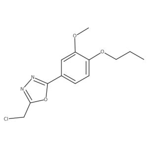 2-(Chloromethyl)-5-(3-methoxy-4-propoxyphenyl)-1,3,4-oxadiazole结构式