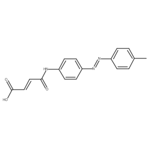 2-Butenoic acid, 4-[[4-[2-(4-methylphenyl)diazenyl]phenyl]amino]-4-oxo-结构式