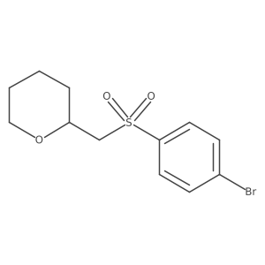 2-((4-Bromophenylsulfonyl)methyl)tetrahydro-2h-pyran Structure