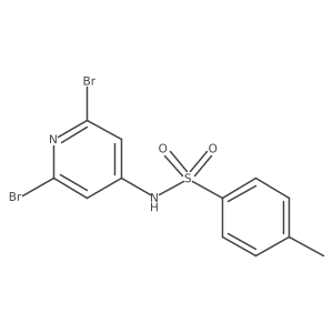 N-(2,6-Dibromo-4-pyridinyl)-4-methylbenzenesulfonamide结构式