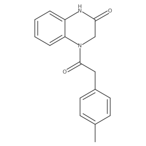 4-(2-(p-tolyl)acetyl)-3,4-dihydroquinoxalin-2(1H)-one结构式