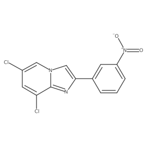 6,8-Dichloro-2-(3-nitrophenyl)imidazo[1,2-a]pyridine结构式