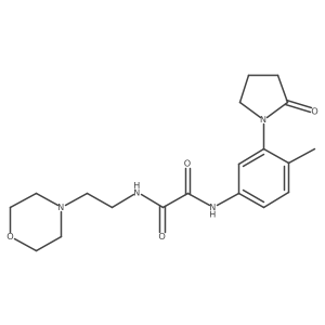 N1-(4-methyl-3-(2-oxopyrrolidin-1-yl)phenyl)-N2-(2-morpholinoethyl)oxalamide Structure