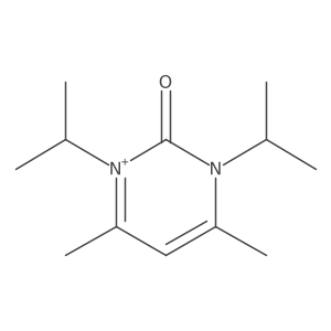 4,6-Dimethyl-1,3-di(propan-2-yl)pyrimidin-1-ium-2-one结构式