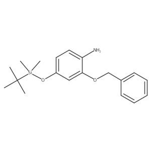 2-Benzyloxy-4-(tert-butyldimethylsilanyloxy)-phenylamine结构式