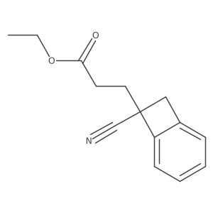 Ethyl 7-cyanobicyclo[4.2.0]octa-1,3,5-triene-7-propanoate结构式