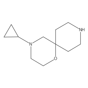 4-Cyclopropyl-1-oxa-4,9-diazaspiro[5.5]undecane结构式