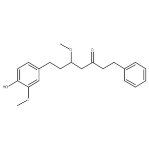 (5R)-7-(4-hydroxy-3-methoxyphenyl)-5-methoxy-1-phenylheptan-3-one结构式