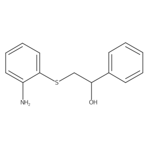 2-[(2-Aminophenyl)sulfanyl]-1-phenylethan-1-ol结构式