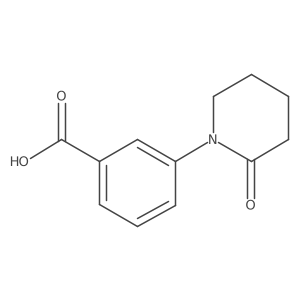 3-(2-Oxopiperidin-1-yl)benzoic acid Structure