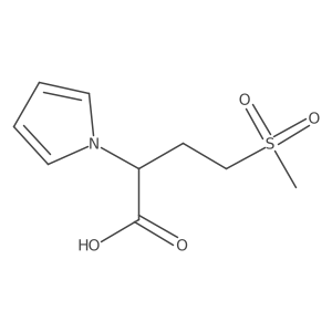 4-(methylsulfonyl)-2-(1H-pyrrol-1-yl)butanoic acid Structure
