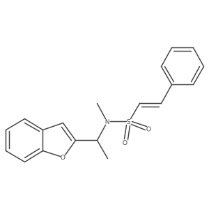 (E)-N-[1-(1-Benzofuran-2-yl)ethyl]-N-methyl-2-phenylethenesulfonamide Structure