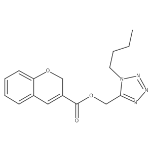 (1-Butyl-1H-tetrazol-5-yl)methyl 2H-chromene-3-carboxylate结构式