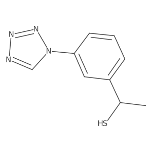 1-(3-(1h-Tetrazol-1-yl)phenyl)ethane-1-thiol Structure