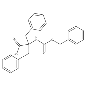 2-Benzyl-2-{[(benzyloxy)carbonyl]amino}-3-phenylpropanoic acid结构式