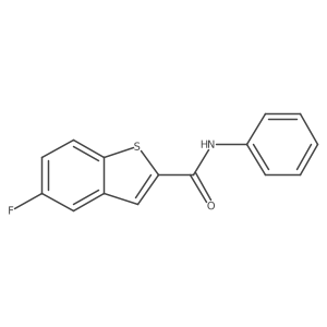 5-Fluoro-N-phenylbenzo[b]thiophene-2-carboxamide结构式