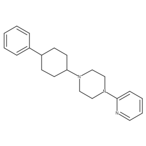 cis-4-(4-Phenylcyclohexyl)-1-(2-pyridinyl)piperazine结构式