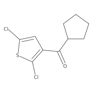 Cyclopentyl(2,5-dichloro-3-thienyl)methanone Structure
