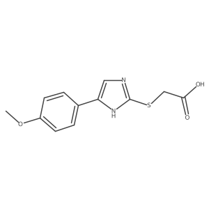 {[5-(4-methoxyphenyl)-1H-imidazol-2-yl]sulfanyl}acetic acid结构式