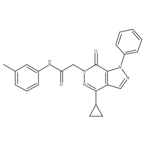 2-(4-cyclopropyl-7-oxo-1-phenyl-1H-pyrazolo[3,4-d]pyridazin-6(7H)-yl)-N-(m-tolyl)acetamide Structure