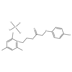 1-(2-{[2-(4-Chlorophenoxy)acetyl]oxy}ethyl)-2,4,6-trimethylpyridin-1-ium perchlorate Structure