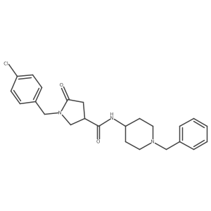 N-(1-benzylpiperidin-4-yl)-1-(4-chlorobenzyl)-5-oxopyrrolidine-3-carboxamide Structure