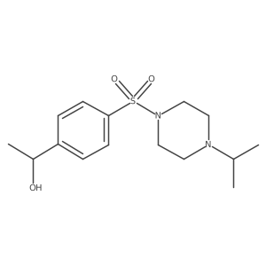 Benzenemethanol, I+/--methyl-4-[[4-(1-methylethyl)-1-piperazinyl]sulfonyl]-结构式