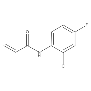 N-(2-chloro-4-fluorophenyl)prop-2-enamide结构式