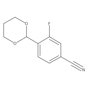 4-(1,3-Dioxan-2-yl)-3-fluorobenzonitrile Structure