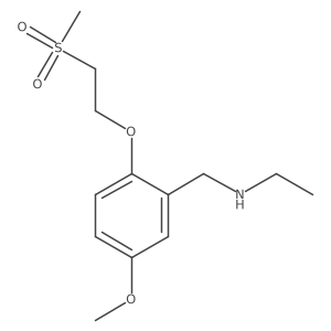 N-Ethyl-5-methoxy-2-[2-(methylsulfonyl)ethoxy]benzenemethanamine结构式