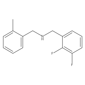 2,3-Difluoro-N-[(2-methylphenyl)methyl]benzenemethanamine结构式