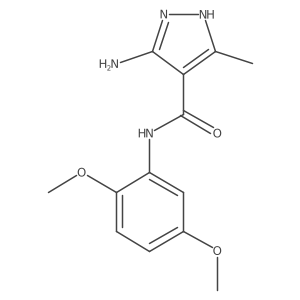 3-amino-N-(2,5-dimethoxyphenyl)-5-methyl-1H-pyrazole-4-carboxamide Structure