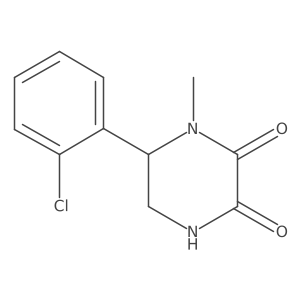 6-(2-Chlorophenyl)-1-methylpiperazine-2,3-dione Structure