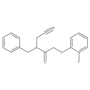 N-benzyl-N-(cyanomethyl)-2-(2-fluorophenoxy)acetamide Structure