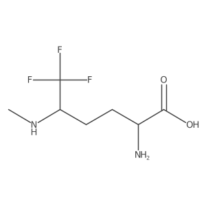 2-Amino-6,6,6-trifluoro-5-(methylamino)hexanoic acid结构式