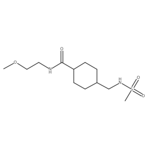 N-(2-methoxyethyl)-4-(methylsulfonamidomethyl)cyclohexanecarboxamide Structure